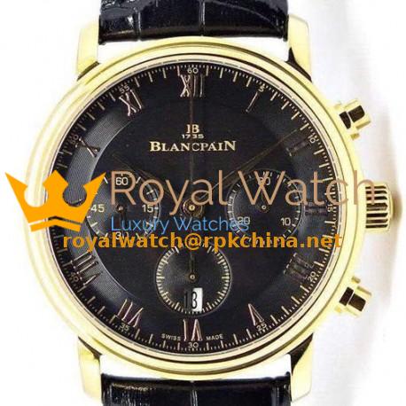 Replica Blancpain Villeret Rose Gold Black Dial Swiss 7750