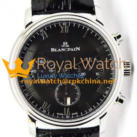 Replica Blancpain Villeret Stainless Steel Black Dial Swiss 7750