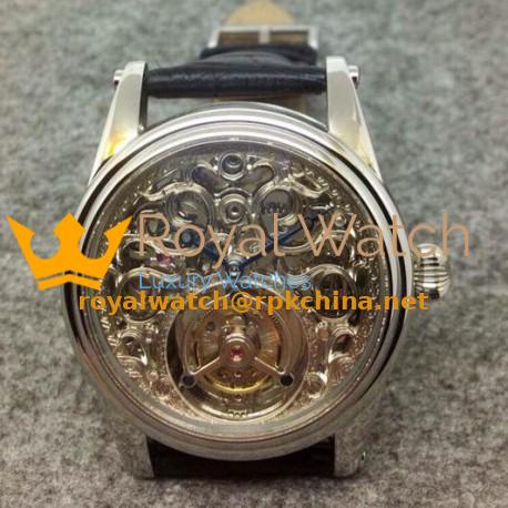 Replica Blancpain Tourbillon Stainless Steel Skeleton Dial Swiss Tourbillon