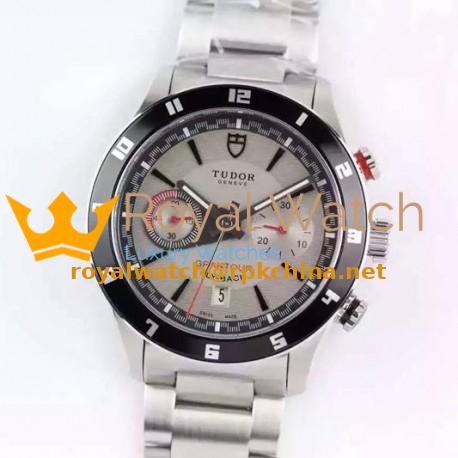 Replica Tudor Grantour Fly-Back Stainless Steel Gray Dial Swiss 7750