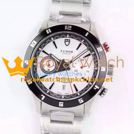Replica Tudor Grantour Fly-Back Stainless Steel White Dial Swiss 7750