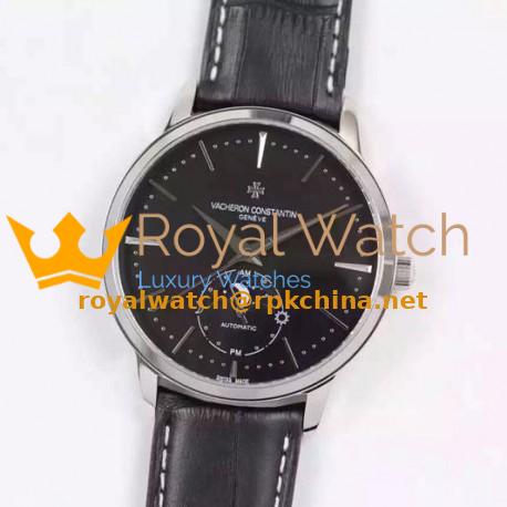 Replica Vacheron Constantin Patrimony 81180 Stainless Steel Black Dial Swiss 2450SC