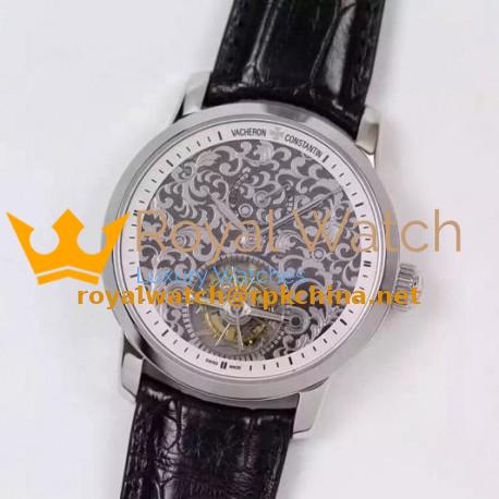 Replica Vacheron Constantin Patrimony Tourbillon Stainless Steel White Dial Swiss Tourbillon