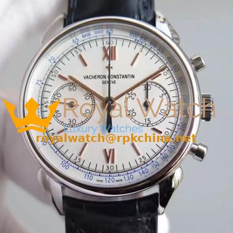 Replica Vacheron Constantin Patrimony Traditionnelle Stainless Steel White Dial Swiss Lemania
