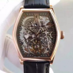 Malte Tourbillon RG Skeleton & Black Dial Swiss Tourbillon