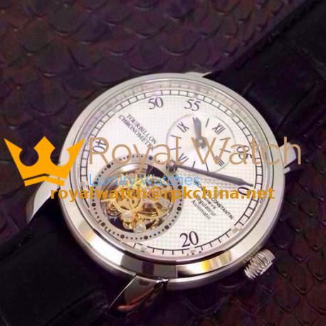 Replica Vacheron Constantin Patrimony Carrousel Tourbillon Stainless Steel White Dial Swiss Carrousel Tourbillon