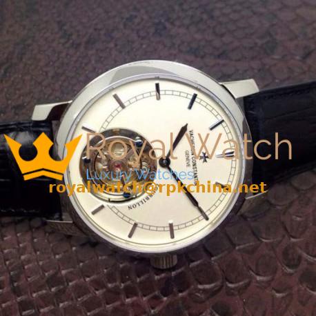 Replica Vacheron Constantin Patrimony Tourbillon Stainless Steel White Dial Swiss Tourbillon