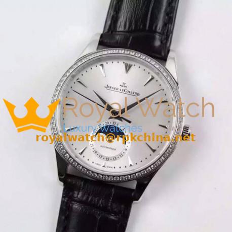 Replica Jaeger-LeCoultre Master Ultra Thin Moon Stainless Steel White Dial Swiss JLC 925