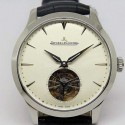 Replica Jaeger-LeCoultre Master Ultra Thin Tourbillon Stainless Steel White Dial Swiss Tourbillon