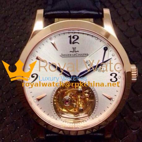 Replica Jaeger-LeCoultre Master Grande Tradition Tourbillon Rose Gold White Dial Swiss Tourbillon