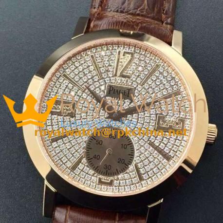 Replica Piaget Dancer Rose Gold Diamonds Dial Swiss 2824