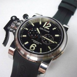 Chronofighter Oversize SS Black Dial Swiss 7750