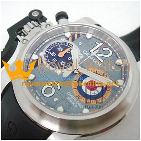 Replica Graham Chronofighter Oversize Stainless Steel Blue Dial Swiss 7750