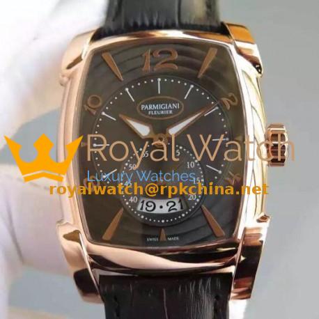 Replica Parmigiani Fleurier Kalpa Grande Rose Gold Black Dial Swiss 331