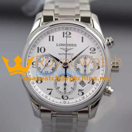 Replica Longines Master Collection Chronograph Stainless Steel White Dial Swiss 7750