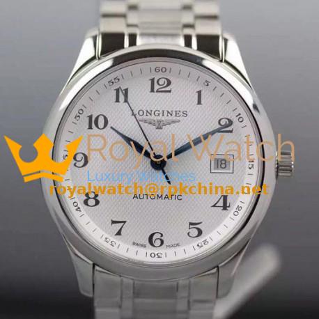 Replica Longines Master Collection Stainless Steel White Dial Swiss 2824-2