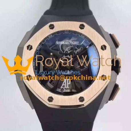 Replica Audemars Piguet Royal Oak Concept Laptimer Michael Schumacher PVD Skeleton Dial Swiss Quartz 2713