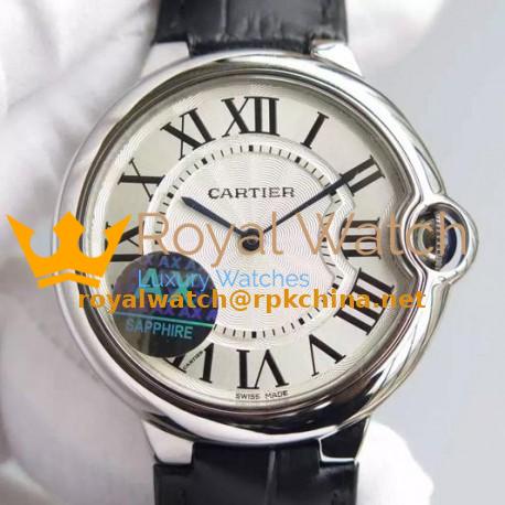 Replica Cartier Ballon Bleu Stainless Steel White Dial Swiss 2836-2