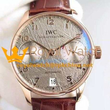 Replica IWC Portuguese IW5001 Rose Gold Gray Dial Swiss 52010