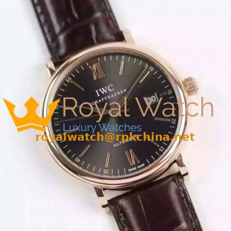 Replica IWC Portofino Automatic IW356511 Rose Gold Gray Dial Swiss 2892