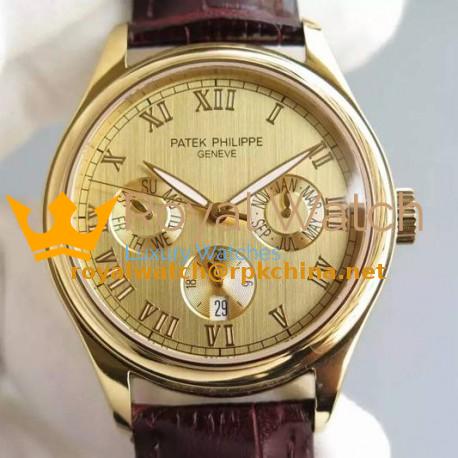 Replica Patek Philippe Annual Calendar 5035J Yellow Gold Gold Dial Swiss PP 315SQA
