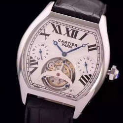 Tortue Tourbillon SS White Dial Swiss Tourbillon
