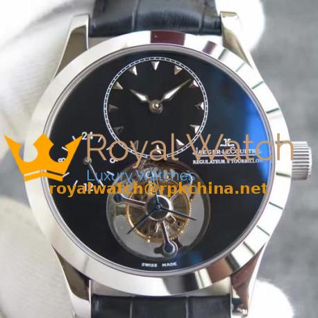 Replica Jaeger-LeCoultre Master Grande Tradition Tourbillon Stainless Steel Black Dial Swiss Tourbillon
