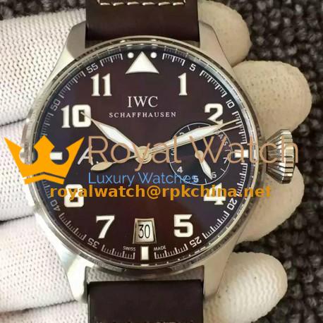 Replica IWC Big Pilot Antoine De Saint Exupery IW500422 Stainless Steel Brown Dial Swiss 521111