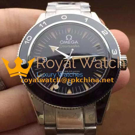 Replica Omega Seamaster 300 Spectre Limited Edition Stainless Steel Black Dial Swiss 8400