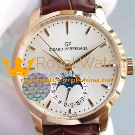 Replica Girard Perregaux 1966 Rose Gold White Dial Swiss GP 033MO