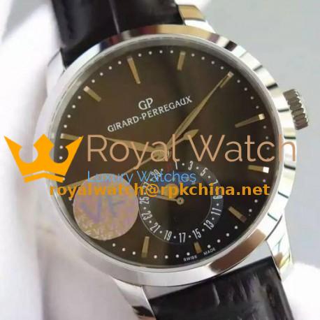 Replica Girard Perregaux 1966 Stainless Steel Black Dial Swiss GP 033MO
