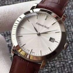 Jules Audemars 15170 SS White Relief Dial Swiss 3120