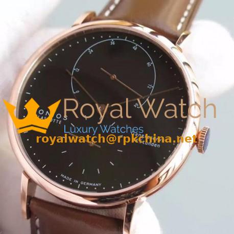 Replica Nomos Lambda Rose Gold Black Dial German DUW 1001