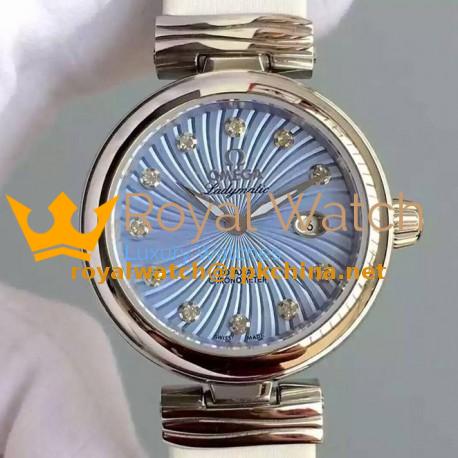 Replica Omega De Ville Ladymatic Stainless Steel Blue Dial Swiss 8520