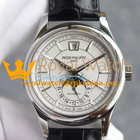 Replica Patek Philippe Annual Calendar 5205 Stainless Steel White Dial Swiss 324