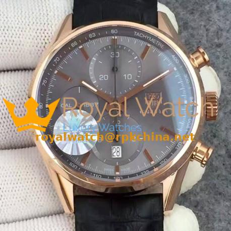 Replica Tag Heuer Carrera Calibre 1887 Rose Gold Gray Dial Swiss 1887