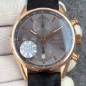Replica Tag Heuer Carrera Calibre 1887 Rose Gold Gray Dial Swiss 1887