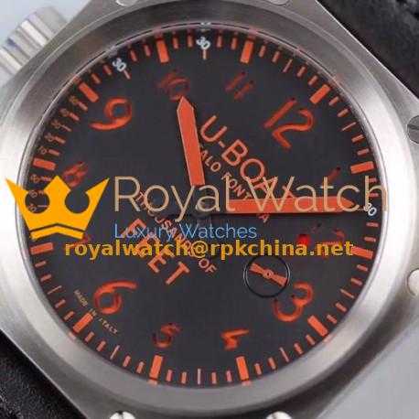 Replica U-Boat Thousands Of Feet 1918 Stainless Steel Black & Red Dial Swiss 6497