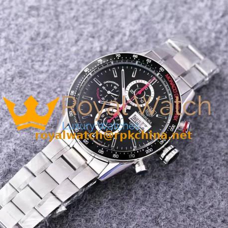 Replica Tag Heuer Carrera Monaco Grand Prix Calibre 16 CV2A1M Stainless Steel Black Dial Swiss Calibre 16