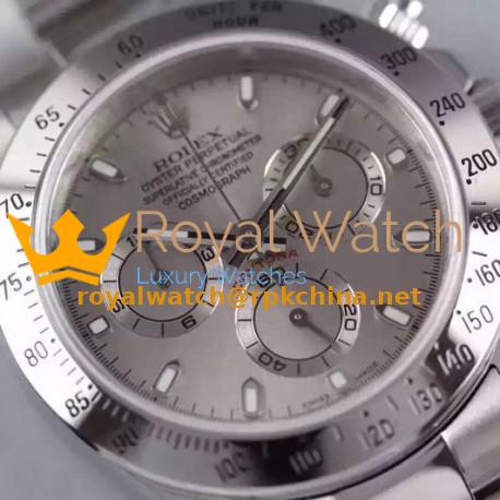 Replica Rolex Daytona Cosmograph 116520 JF Stainless Steel Anthracite Dial Swiss 7750 Run 6@SEC