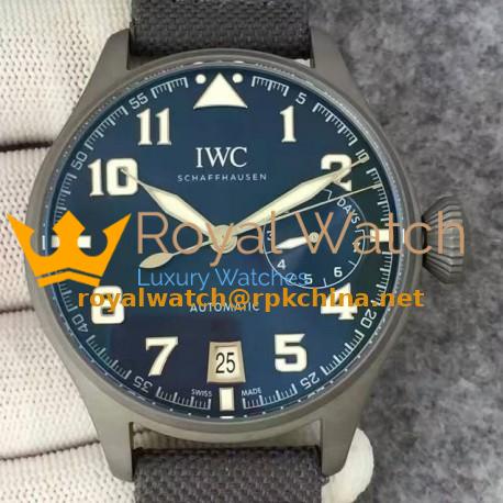 Replica IWC Big Pilot IW5009 YL Stainless Steel Blasted Blue Dial Stainless Steel Blasted Anthracite Dial Swiss 51111