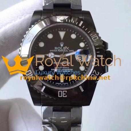 Replica Rolex Submariner Date 116610LN Pro-Hunter JF PVD Black Dial Swiss 2836-2