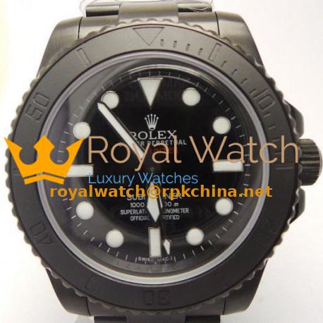 Replica Rolex Submariner 114060 Pro Hunter JF PVD Black Dial Swiss 2836-2