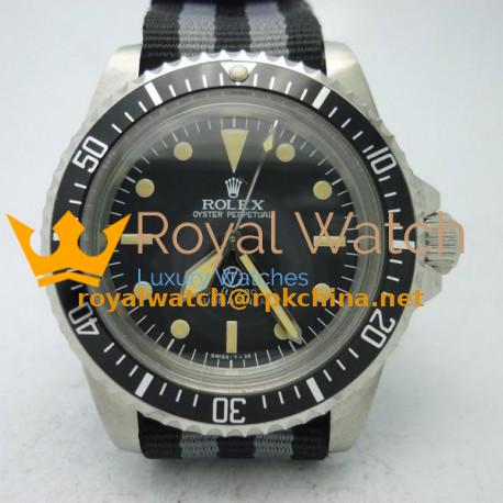 Replica Rolex Submariner T Military 5517 LF Stainless Steel Black Dial Swiss 2836-2