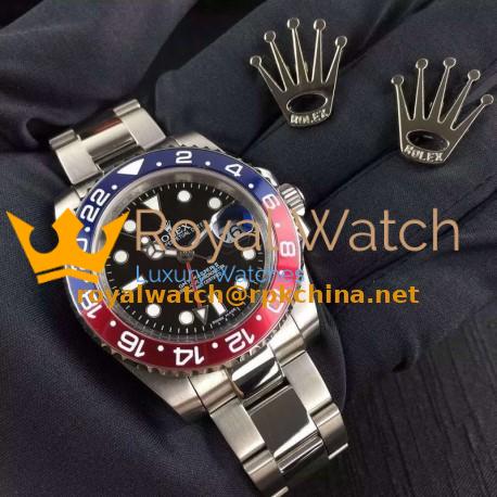 Replica Rolex GMT-Master II 116719BLRO UR Stainless Steel Black Dial Swiss 2836-2