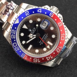 GMT-Master II 116719 BLRO BPF SS Black Dial Swiss 3186