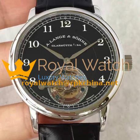 Replica A. Lange & Sohne 1815 Tourbillon 730.025 Stainless Steel Black Dial Swiss L102.1