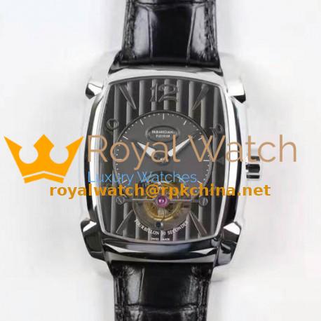 Replica Parmigiani Fleurier Kalpa XL Tourbillon Stainless Steel Black Dial Swiss Tourbillon PF500