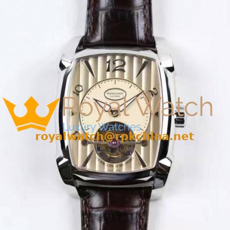 Replica Parmigiani Fleurier Kalpa XL Tourbillon Stainless Steel Cream Dial Swiss Tourbillon PF500