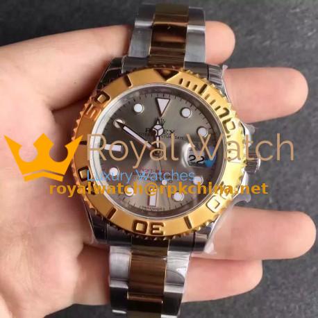 Replica Rolex Yacht-Master 40 116623 JF Stainless Steel & Yellow Gold Anthracite Dial Swiss 2836-2